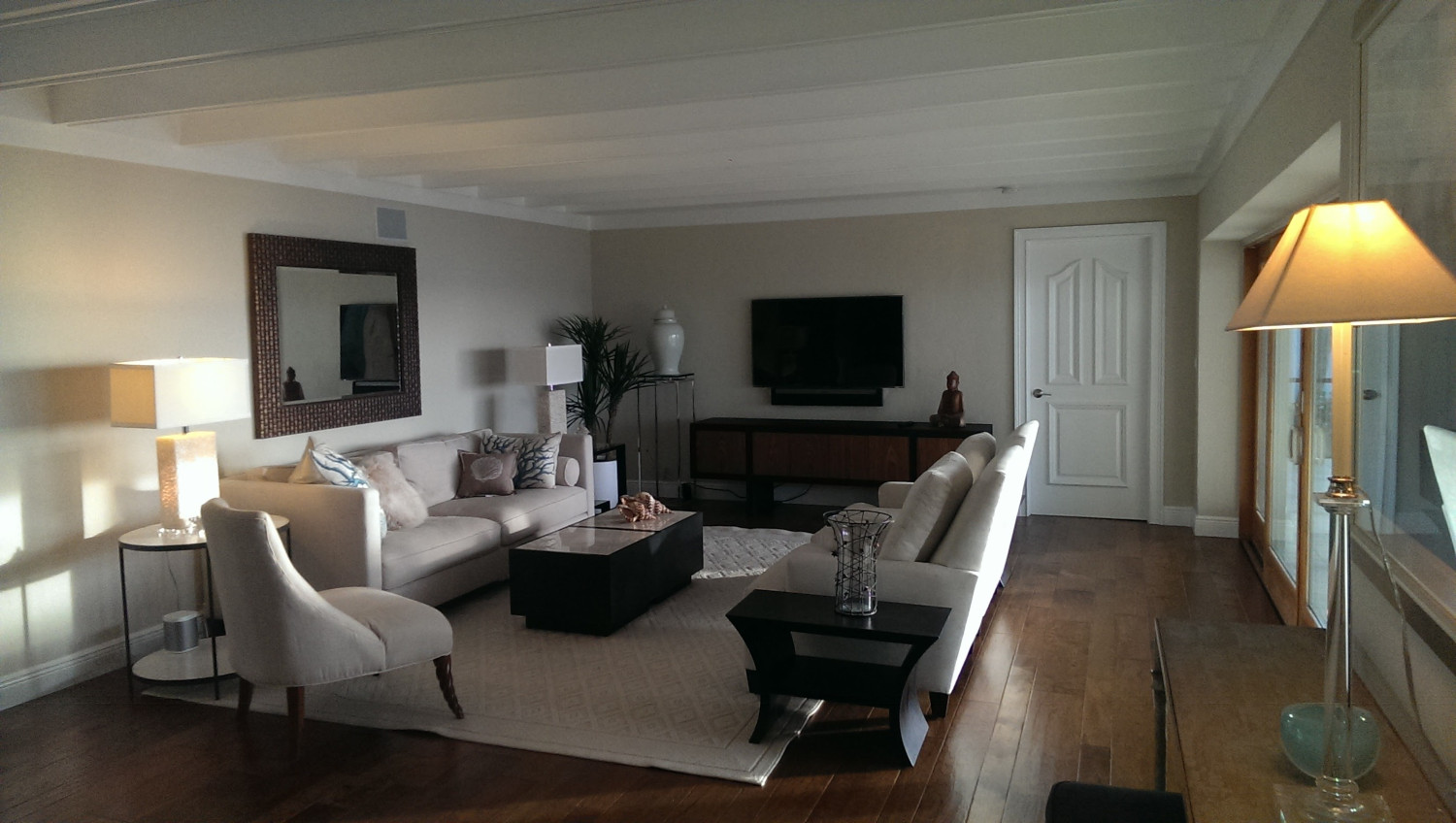 Manasota Key Living Room with 55 inch Television and Sonos Soundbar